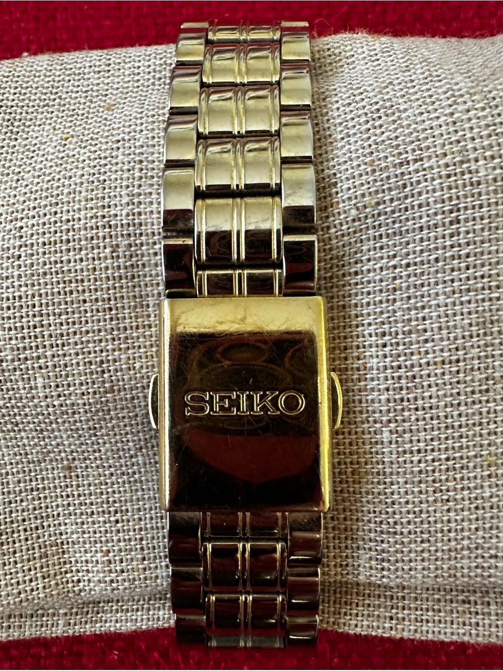 Seiko Gold and White Dial Roman Numeral Bracelet Watch - Picture 3 of 3